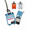 Full Color Suitcase Shaped Luggage Tag with Pop Up Cover